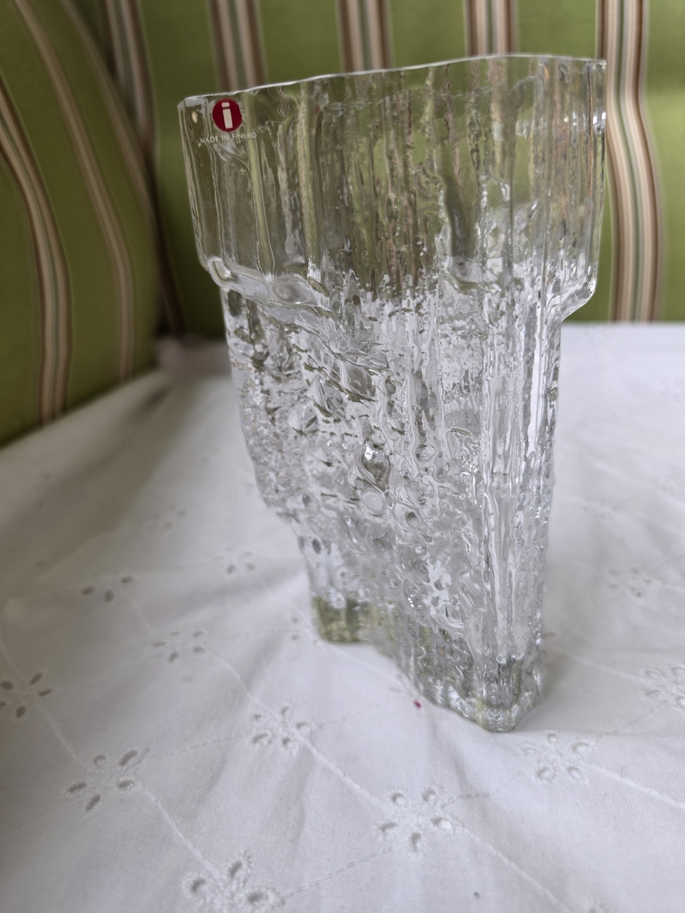 VTG Mid Century Finland - Signed IITTALA TAPIO WIRKKALA AVENA VASE  6.25”
